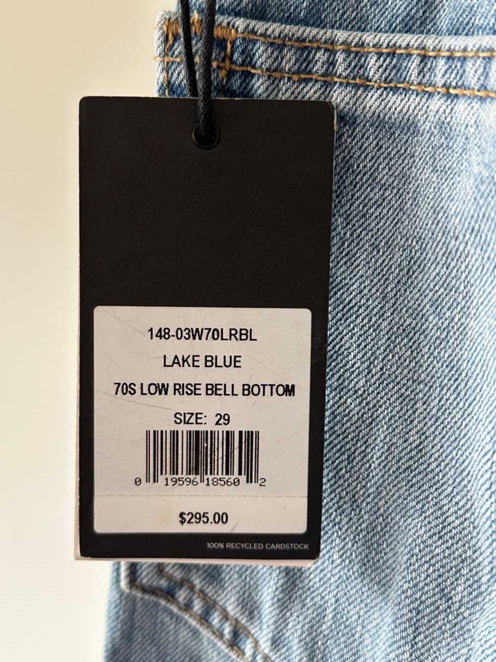 Re/Done 70s Low Rise Bell Bottom - Picture 3 of 4